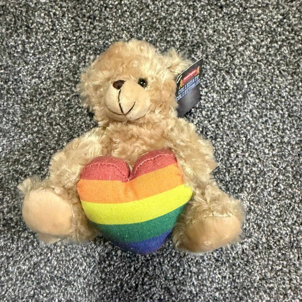 🌈 Pennington Collegiate Collectible Bear with rainbow heart 🌈